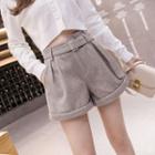 High-waist Asymmetrical Shorts