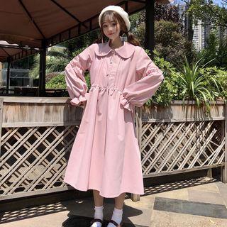 Long-sleeve Peter Pan Collar A-line Dress