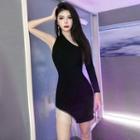 Single Sleeve Sheath Dress