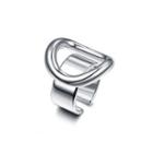Simple And Fashion Geometric Round Adjustable Split Ring Silver - One Size