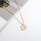 Flower Necklace 1 Pc - Necklace - Gold - One Size