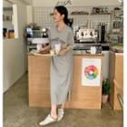 Varsity Long T-shirt Dress