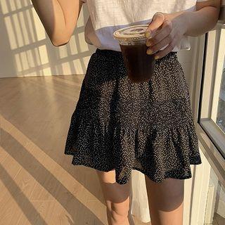 Chiffon A-line Skirt Black - One Size