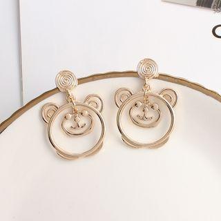 Bear Alloy Dangle Earring