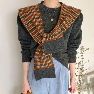 Mock Shawl Sweater