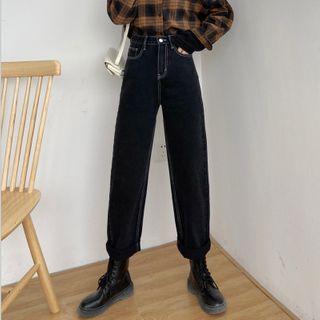Crop Straight-leg Jeans
