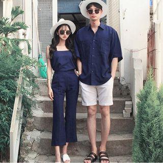 Couple Matching Short-sleeve Shirt / Shorts / Sleeveless Top / Pants / Set