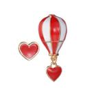 Non-matching Alloy Heart & Balloon Earring 1 Pair - As Shown In Figure - One Size
