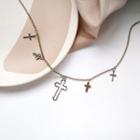 Alloy Cross Pendant Necklace Necklace - One Size