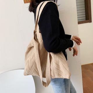 Plain Knit Tote Bag
