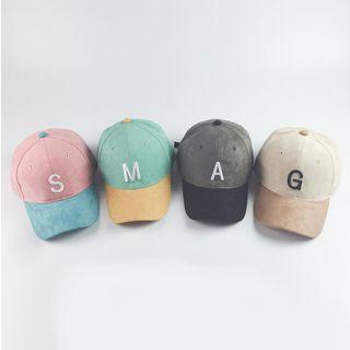 Lettering Color Panel Baseball Cap