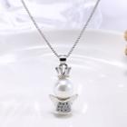 925 Sterling Silver Pearl Pendant Silver - Pendant - One Size