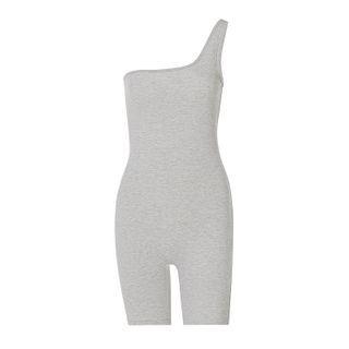 Asymmetrical Plain Romper