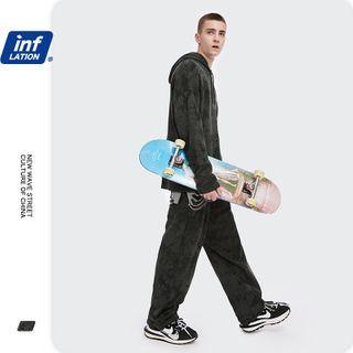 Tie-dyed Loose Hoodie / Straight-cut Sweatpants