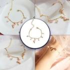 Flamingo Pendant Bracelet 3009 - Gold - One Size
