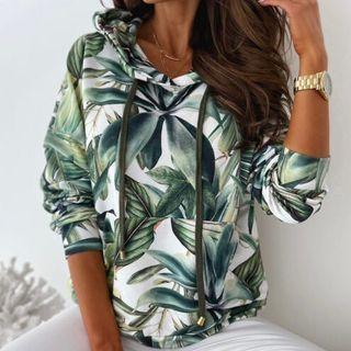 Floral-print Hoodie