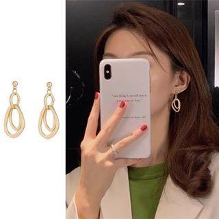 Hoop Dangle Earring 1 Pair - S925 Silver - One Size