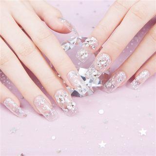 Rhinestone Faux Nail Tips
