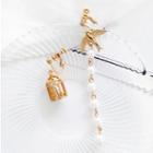 Bird Non-matching Pearl Earring