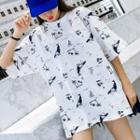 Ocean Print Short Sleeve T-shirt