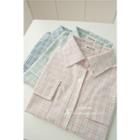 Plaid Sleeveless Shirt