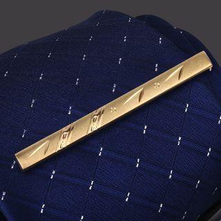 Alloy Tie Clip 1 Pc - E - Alloy Tie Clip - Gold - One Size