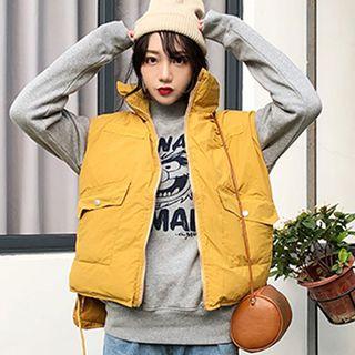 Drawstring Padded Vest