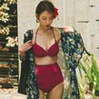 Plain High Waist Bikini
