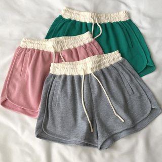 Two-tone Wide Leg Sweatshorts