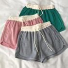 Two-tone Wide Leg Sweatshorts