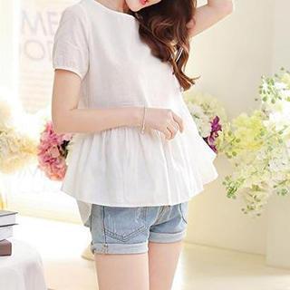 Short-sleeve Ruffle Top