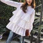 Layered Long-sleeve Blouse
