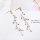 Faux-pearl Earring 1 Pair - Long - Faux Pearl - One Size