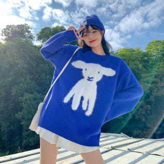 Long Sleeve Round Neck Sheep Sweater