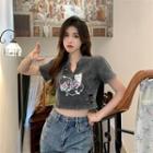 Cat Print T-shirt (various Designs)