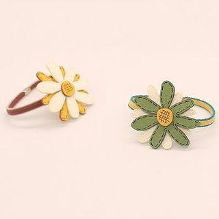 Two-tone Flower Hair Tie