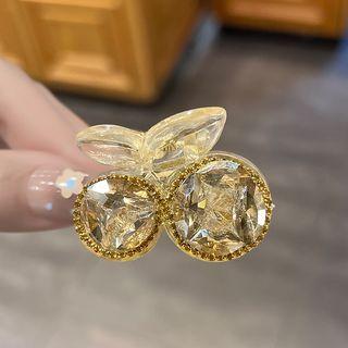 Rhinestone Hair Clamp Champagne - One Size