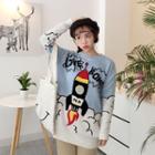 Cartoon Loose-fit Sweater