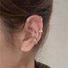 Set Of 3: Alloy Clip-on Earring