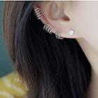 925 Sterling Silver Layered Cuff Earring