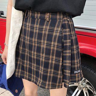 Mini A-line Plaid Skort