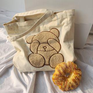 Embroidered Tote Bag / Crossbody Bag