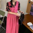 Short-sleeve Shirt / Sleeveless Midi Dress