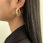Hoop Earring 2102 - 1 Pair - Gold - One Size