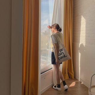 V-neck Rib-knit Woolen Vest