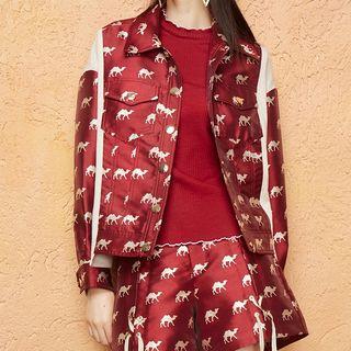 Camel Patterned Jacket