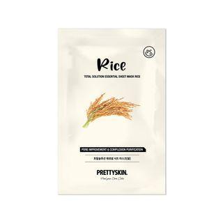 Pretty Skin - Total Solution Essential Sheet Mask - 19 Types Rice