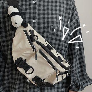 Drawcord Canvas Sling Bag