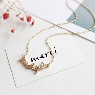 Letter Pendant Necklace
