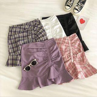Asymmetric High-waist Fish Tail Skirt